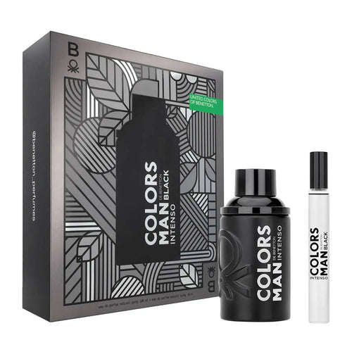 Set 2 Piezas Colors Black Intenso para Hombre de Benetton EDP