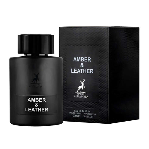 Perfume Amber & Leather Unisex de Alhambra EDP 100ML