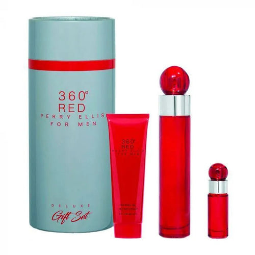 Set 3 Piezas 360 Red para Hombre de Perry Ellis EDT